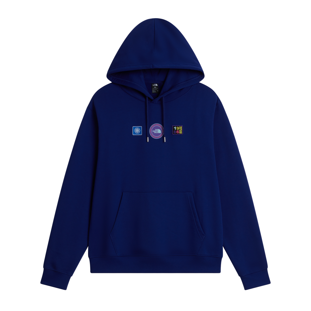 The North Face - Explorer Badges Rlx Hoodie-Graphic Bold Blue unisex - SHQUAILGY/CLDGY - vista principale