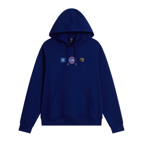 The North Face - Explorer Badges Rlx Hoodie-Graphic Bold Blue unisex - SHQUAILGY/CLDGY - vista principale