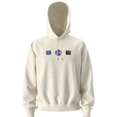 The North Face - Explorer Badges Rlx Hoodie-Graphic Bold Blue unisex - WHITE DUNE - vista alternativa 10