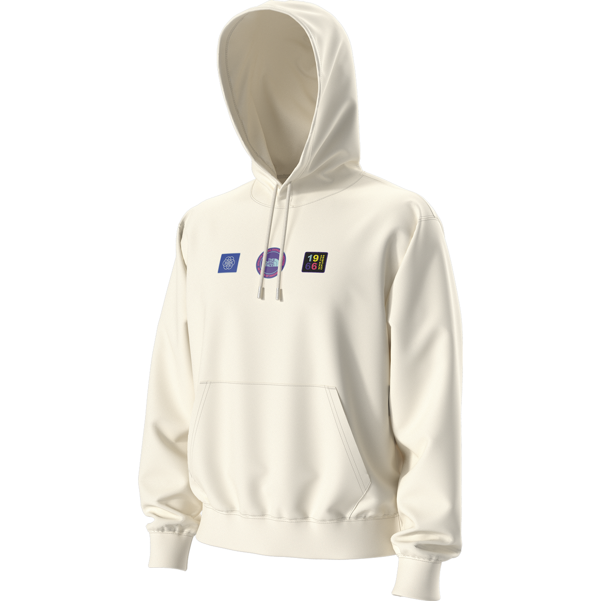 The North Face - Explorer Badges Rlx Hoodie-Graphic Bold Blue unisex - WHITE DUNE - vista alternativa 12