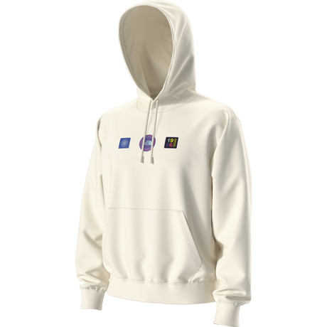 The North Face - Explorer Badges Rlx Hoodie-Graphic Bold Blue unisex - WHITE DUNE - vista alternativa 12