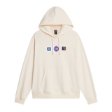 The North Face - Explorer Badges Rlx Hoodie-Graphic Bold Blue unisex - WHITE DUNE - vista principale