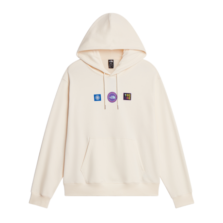 The North Face - Explorer Badges Rlx Hoodie-Graphic Bold Blue unisex - WHITE DUNE - vista principale