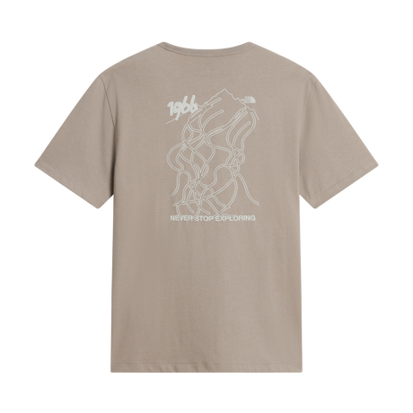 The North Face - Nse Slopes Rlx Ss Tee-graphic unisex - Stone Slab - vista alternativa 1