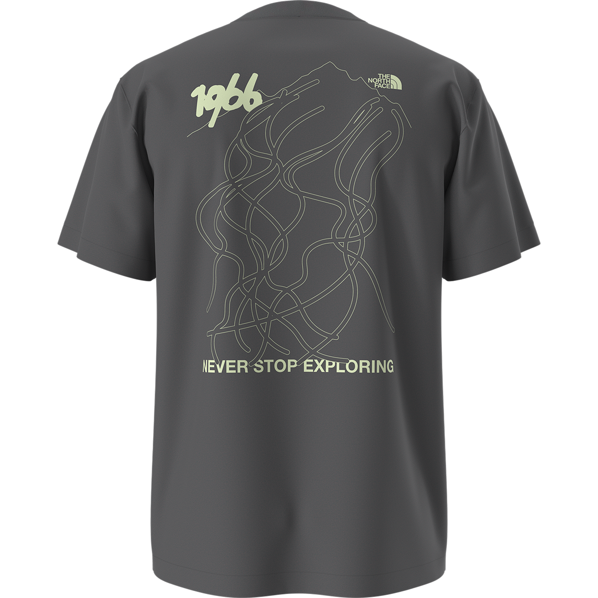 The North Face - Nse Slopes Rlx Ss Tee-graphic unisex - ANTHRACITE GREY - vista alternativa 10