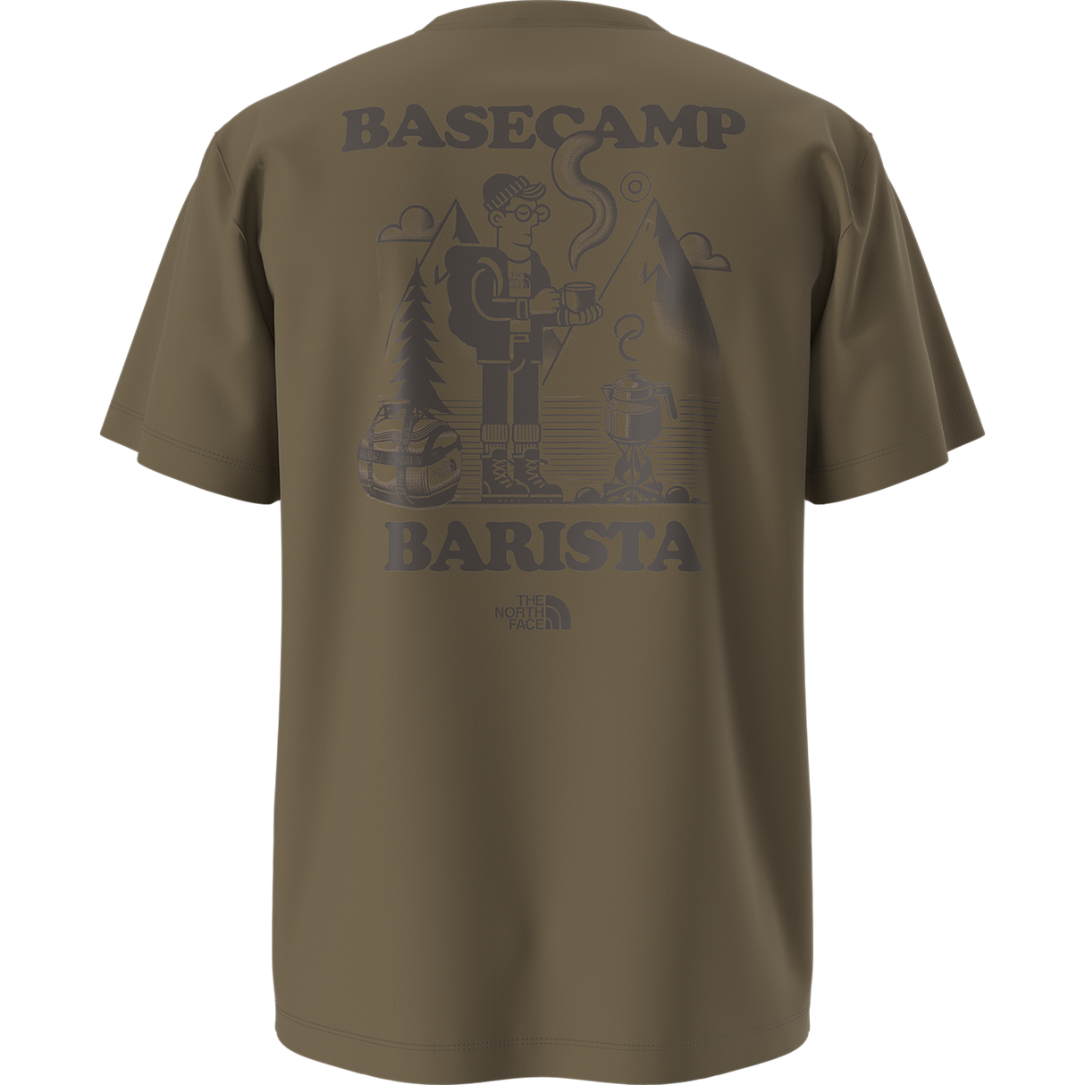 The North Face - Basecamp Barista Rlx SS Tee-Graphic Caraway unisex - TNFBLK/BRNNRABL - vista alternativa 10