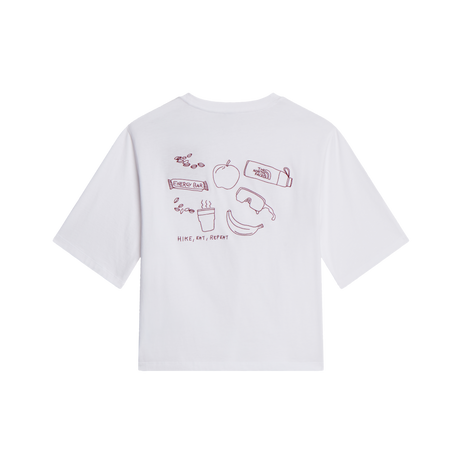 The North Face - Hike Picnic Boxy Ss Tee-graphic da donna - TNF WHITE - vista alternativa 1