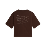 The North Face - Hike Picnic Boxy Ss Tee-graphic da donna - Dark Chestnut - vista alternativa 1