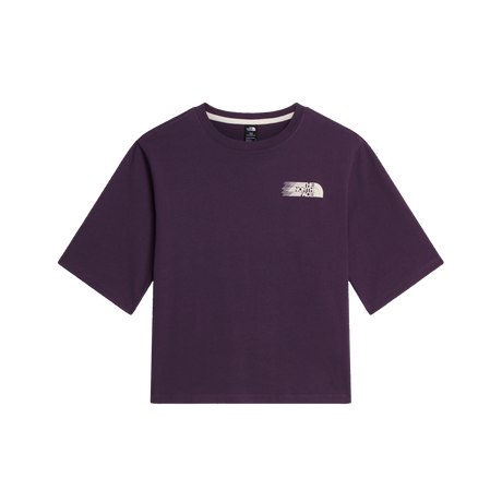 The North Face - Retro Trail Boxy Ss Tee-graphic da donna - Endless Dusk - vista principale