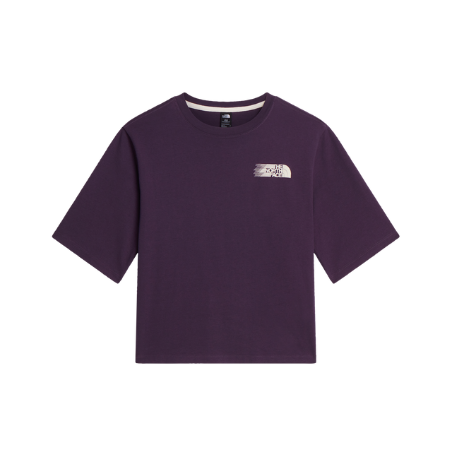 The North Face - Retro Trail Boxy Ss Tee-graphic da donna - Endless Dusk - vista principale