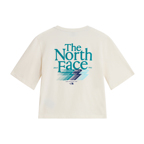 The North Face - Retro Trail Boxy Ss Tee-graphic da donna - WHITE DUNE - vista alternativa 1