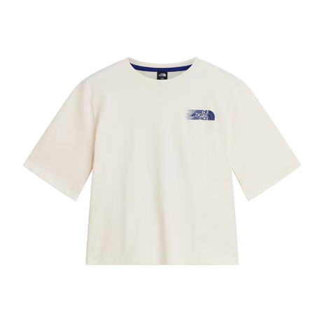 The North Face - Retro Trail Boxy Ss Tee-graphic da donna - WHITE DUNE - vista principale