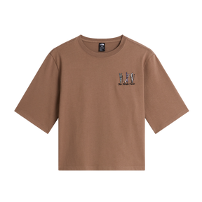 The North Face - Ski Embro Boxy Ss Tee-graphic da donna - Brown - vista principale