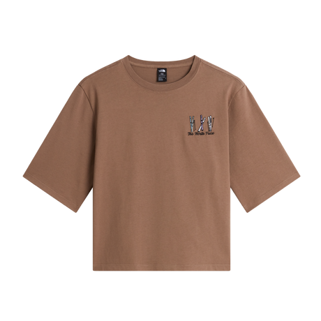 The North Face - Ski Embro Boxy Ss Tee-graphic da donna - Garnet - vista principale