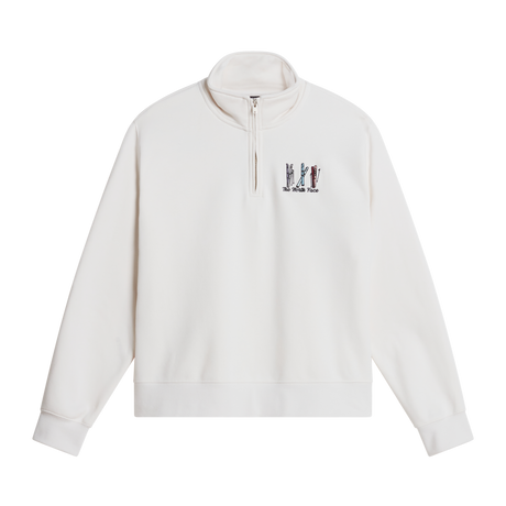 The North Face - Ski Embro Relaxed 1/4 Zip - Graphic da donna - WHITE DUNE - vista principale