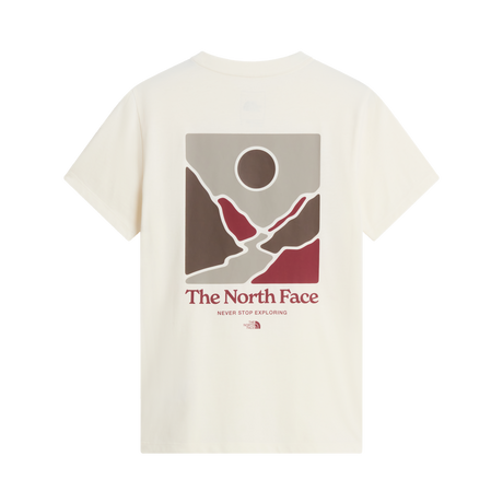 The North Face - Monte Reg Ss Tee-graphic da donna - WHITE DUNE - vista alternativa 1