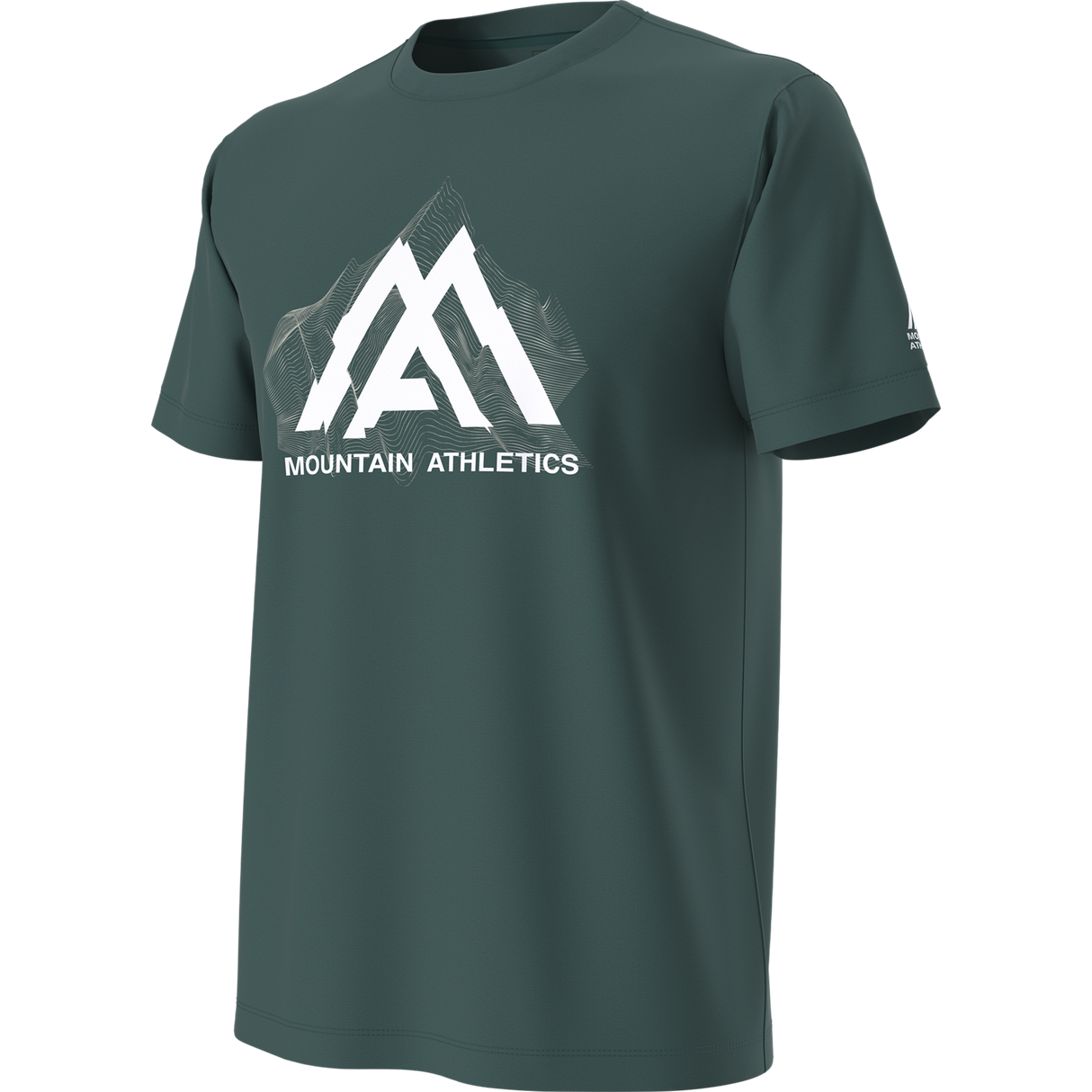 The North Face - Ma Topographic Reg Ss Tee da uomo - Pacific Teal - vista alternativa 2