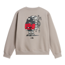The North Face - Gear Up Get Out Rlx Crew-graphic unisex - Stone Slab - vista alternativa 1