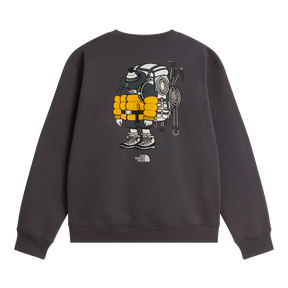 The North Face - Gear Up Get Out Rlx Crew-graphic unisex - ANTHRACITE GREY - vista alternativa 1