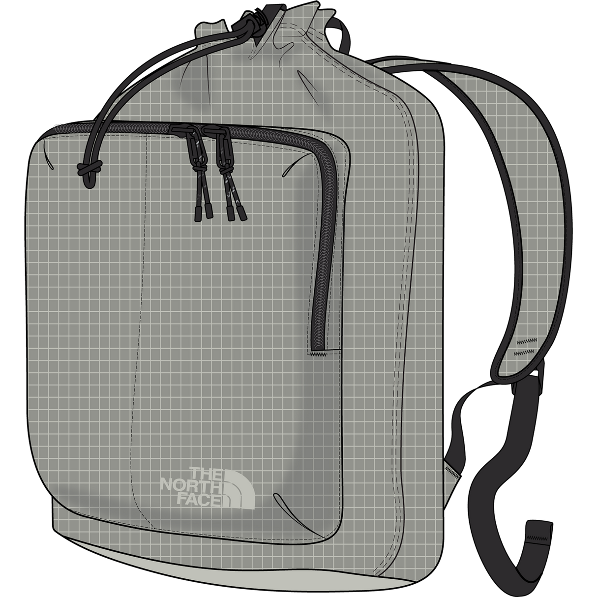 The North Face - Never Stop Cinch Pack - Cumulus Cloud - vista principale
