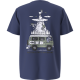 The North Face - Teen B Outdoor Regular SS Tee - Graphic Bold Blue - SHQUAILGY/CLDGY - vista principale