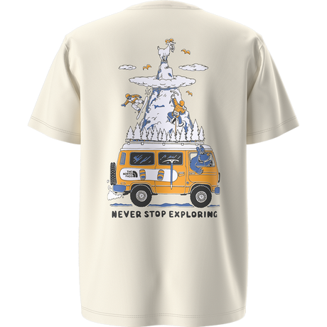 The North Face - Teen B Outdoor Regular SS Tee - Graphic Bold Blue - WHITE DUNE - vista alternativa 10