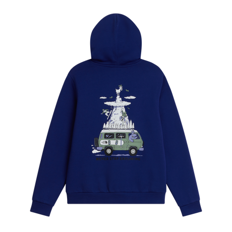 The North Face - Teen B Outdoor Regular Hoodie - Graphic Bold Blue - SHQUAILGY/CLDGY - vista alternativa 1