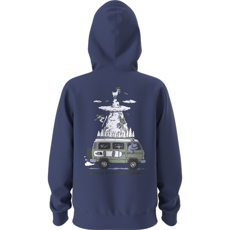 The North Face - Teen B Outdoor Regular Hoodie - Graphic Bold Blue - SHQUAILGY/CLDGY - vista alternativa 10