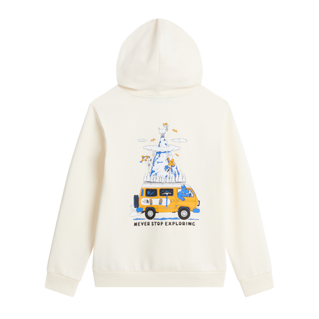 The North Face - Teen B Outdoor Regular Hoodie - Graphic Bold Blue - WHITE DUNE - vista alternativa 1