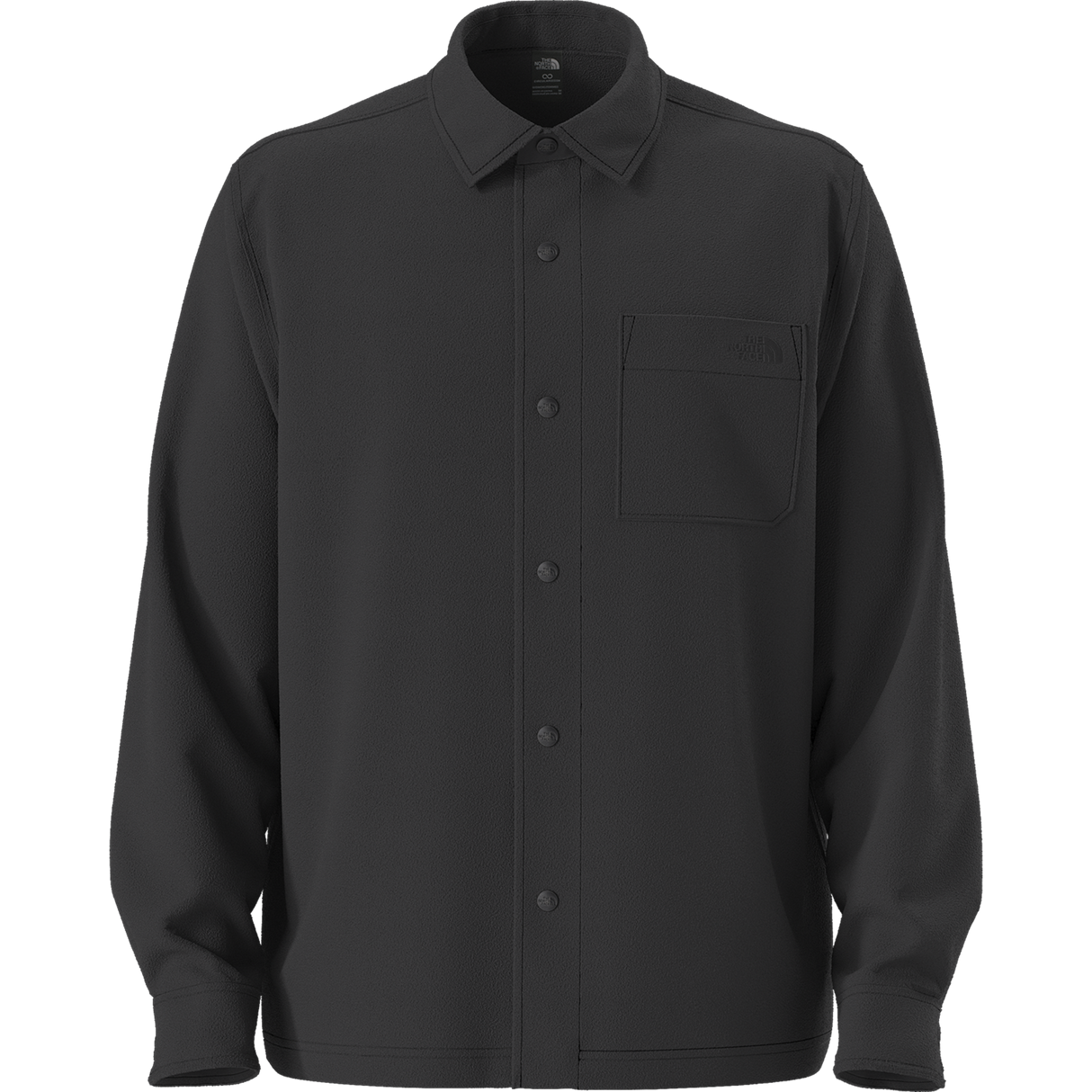 The North Face - Open Range Fleece Long Sleeve Shirt da uomo - TNF BLACK - vista principale