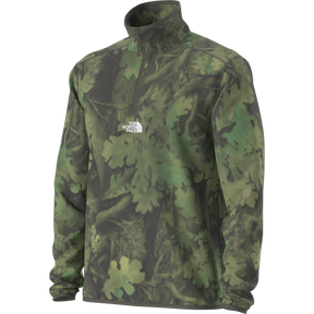 The North Face - Novelty Logo Glacier 1/4 Zip - Print New da uomo - TNFBLK/QUARRYGR - vista alternativa 2