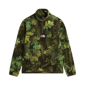 The North Face - Novelty Logo Glacier 1/4 Zip - Print New da uomo - Brown - vista principale