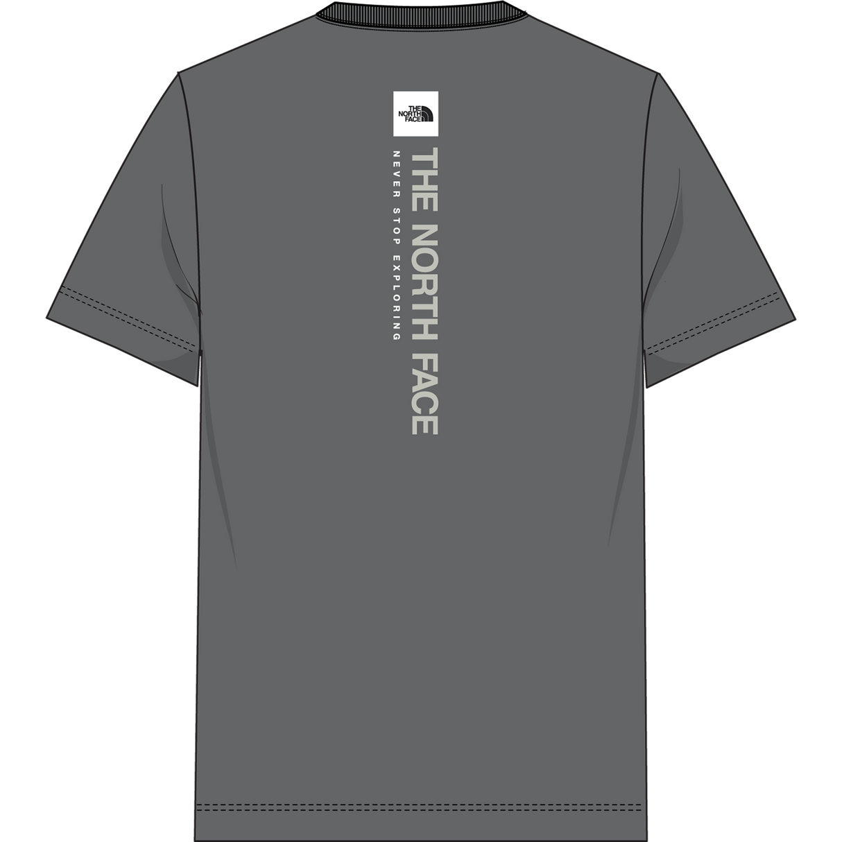 The North Face - Vertical Reg Ss Tee-graphic da uomo - SMOKED PEARL - vista alternativa 10