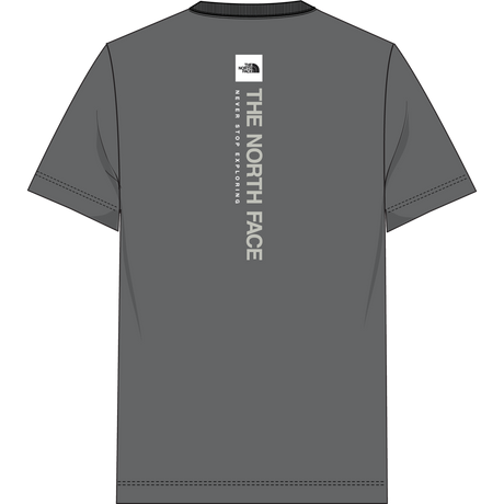The North Face - Vertical Reg Ss Tee-graphic da uomo - SMOKED PEARL - vista alternativa 10