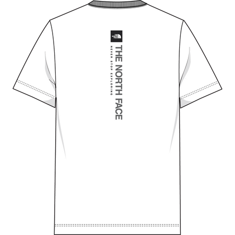 The North Face - Vertical Reg Ss Tee-graphic da uomo - TNF WHITE - vista principale