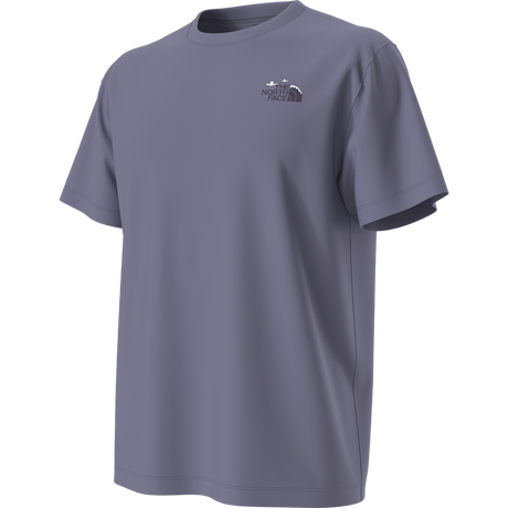 The North Face - Nat High Society Rlx Ss Tee-graphic unisex - URBNNVY/BRNZMST - vista alternativa 2