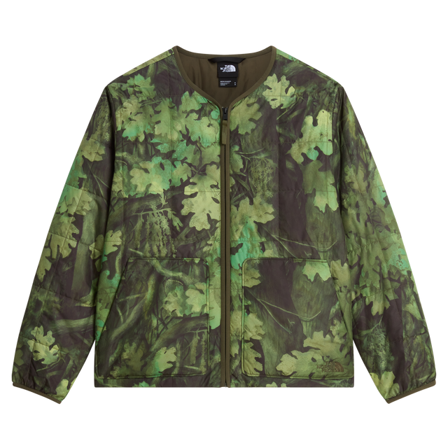 The North Face - Lhotse LT Insulated Jacket -Print New Taupe da uomo - TNFBLK/QUARRYGR - vista principale