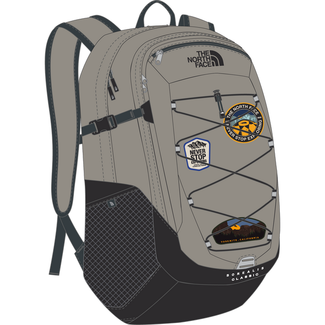The North Face - Borealis Classic Patch - Stone Slab/TNF Black/Pa - vista principale