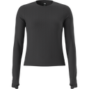 The North Face - Golden Ridge Ribbed Long Sleeve Tee da donna - BLACK - vista principale