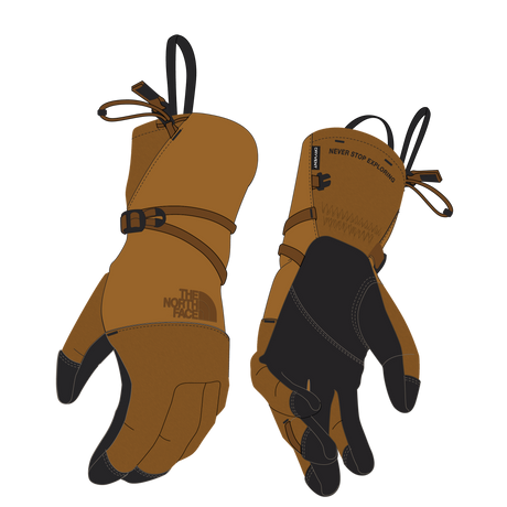 The North Face - Montana Edge Glove unisex - Timber Tan/Timber Tan H - vista principale