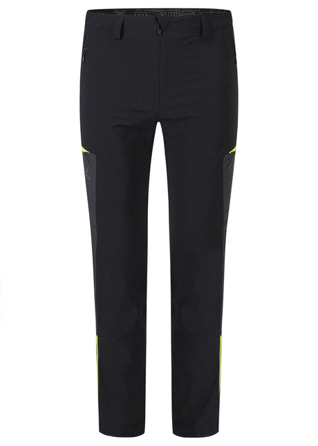 Montura - LEDGE PANTS — NERO/VERDE LIME — Vista frontale 1