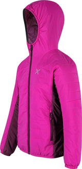 Montura - SPACE LIGHT HOODED JACKET KIDS — INTENSE VIOLET/WINE RED — Immagine 2
