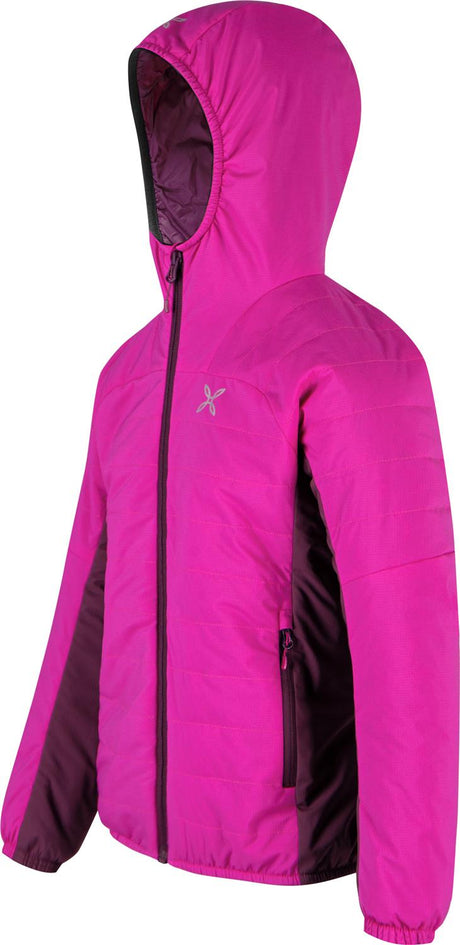 Montura - SPACE LIGHT HOODED JACKET KIDS — INTENSE VIOLET/WINE RED — Immagine 2