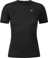 Montura - LOGO MERINO T-SHIRT WOMAN — BLACK — Vista frontale 1