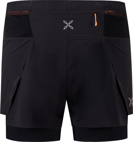 Montura - SHADOW 2 SHORTS WOMAN — ARDESIA/MELON — Vista posteriore 3