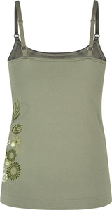 Montura - FLOWER SEAMLESS CANOTTA WOMAN — VERDE SALVIA — Vista posteriore 2