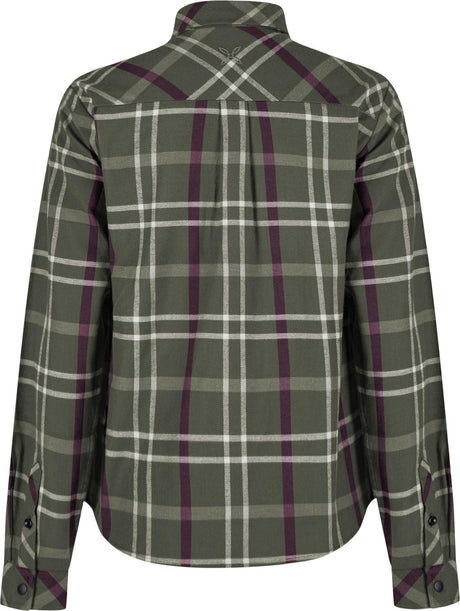 Montura - CHECK SHIRT WOMAN — VERDE SALVIA/VINACCIA — Vista posteriore 2