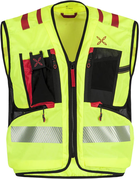 Montura - OPERATOR BASIC 2.0 VEST — GIALLO FLUO/ROSSO — Vista frontale 1