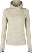 Montura - VERSANTE MERINO HOOD.L/S TEE W — OXFORD TAN — Vista frontale 1