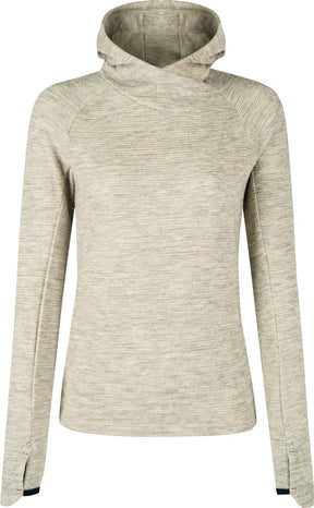Montura - VERSANTE MERINO HOOD.L/S TEE W — OXFORD TAN — Vista frontale 1